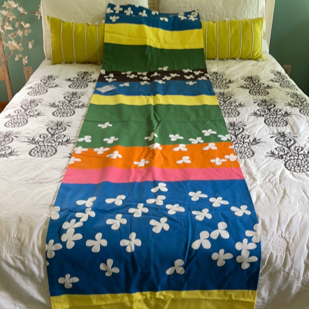 New! Canvas panel-curtain, a table runner or rug.